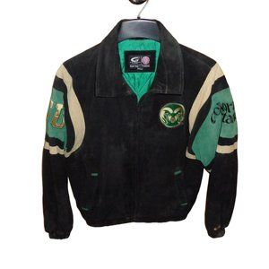 Suede College Sport's Jacket Size M Varsity